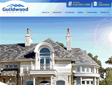 Tablet Screenshot of guildwoodroofing.com
